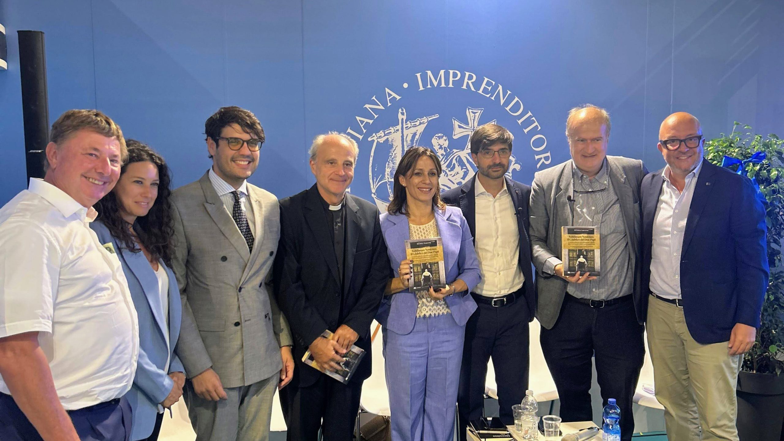 Presentazione del Libro Iubilaeum Nostrum - Il Giubileo dei Due Papi presso lo stand UCID nel contesto del Meeting di Rimini 2025